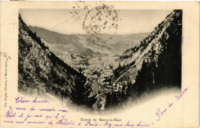 Carte postale ancienne Morez - Entrée de Morez-le-Haut