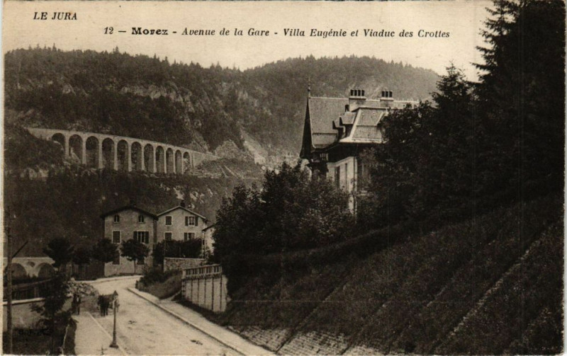 Carte postale ancienne Morez - Avenue de la Gare