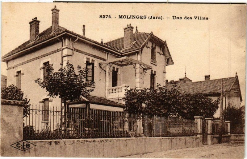 Carte postale ancienne Molignes - Une des Villas
