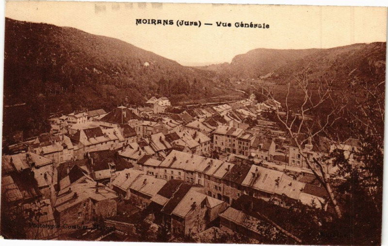 Carte postale ancienne Moirans - Vue générale à Rans