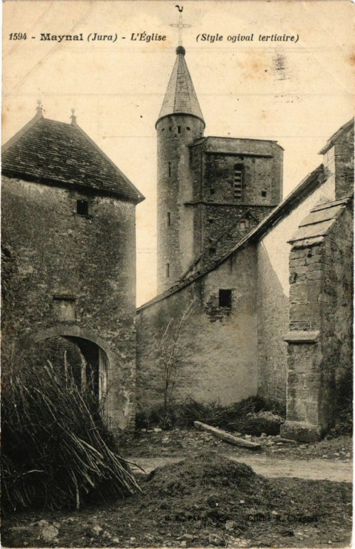 Carte postale ancienne Maynal - Eglise à Maynal