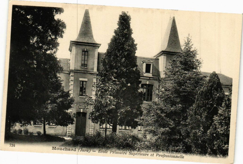 Carte postale ancienne Mouchard - Ecole Primaire Superieure et Professionelle à Mouchard