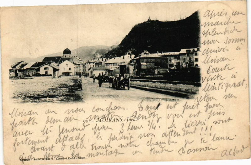 Carte postale ancienne Moirans - Vue à Rans