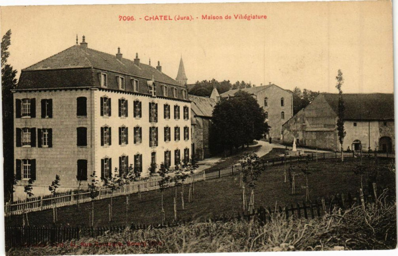 Carte postale ancienne Chatel - Maison de Vihegiature