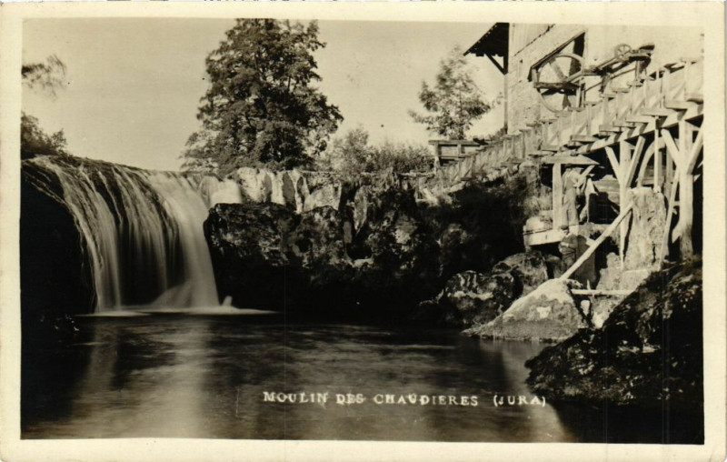 Carte postale ancienne Carte photo - Moulin des Chaudieres