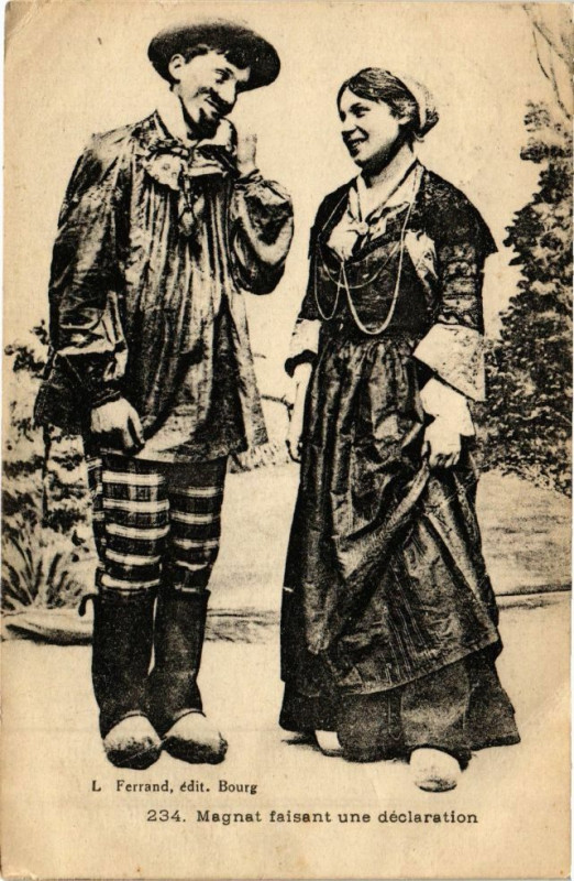 Carte postale ancienne Magnat faisant une declaration