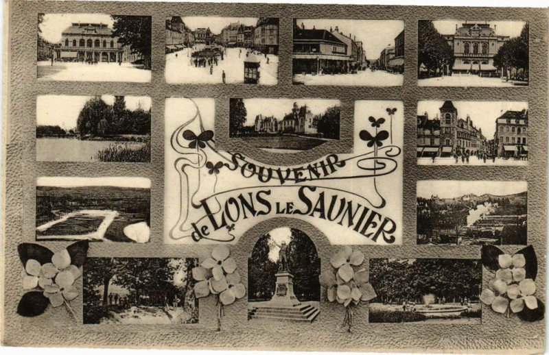 Carte postale ancienne Lons-le-Saunier - souvenir à Lons-le-Saunier