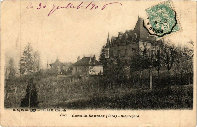 Carte postale ancienne Lons-le-Saunier - Beauregard à Lons-le-Saunier