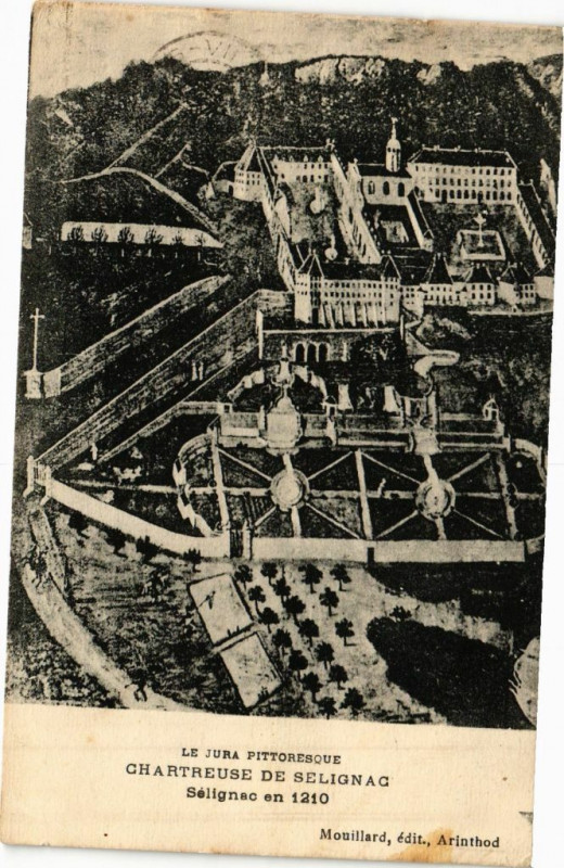 Carte postale ancienne Chartreuse De Selignac - en 1210