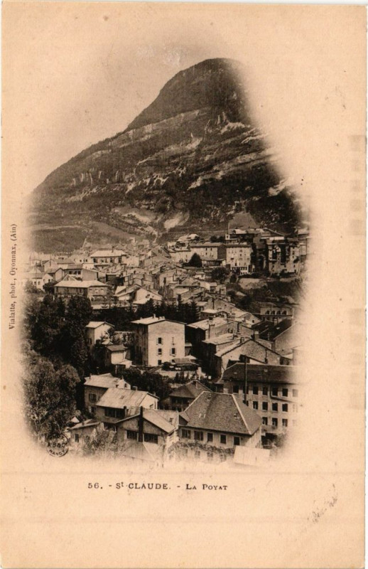 Carte postale ancienne Saint-Claude - La Poyat à Saint-Claude