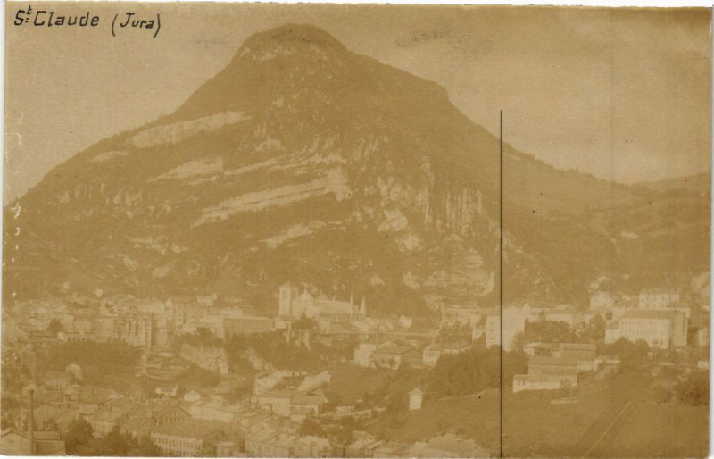 Carte postale ancienne Saint-Claude - carte photo Plain de Sucre à Saint-Claude
