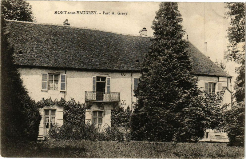 Carte postale ancienne Mont-sous-Vaudrey - Parc A. Grevy à Mont-sous-Vaudrey