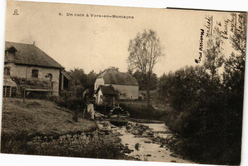 Carte postale ancienne Un coin a Vers-en-Montagne à Vers-en-Montagne