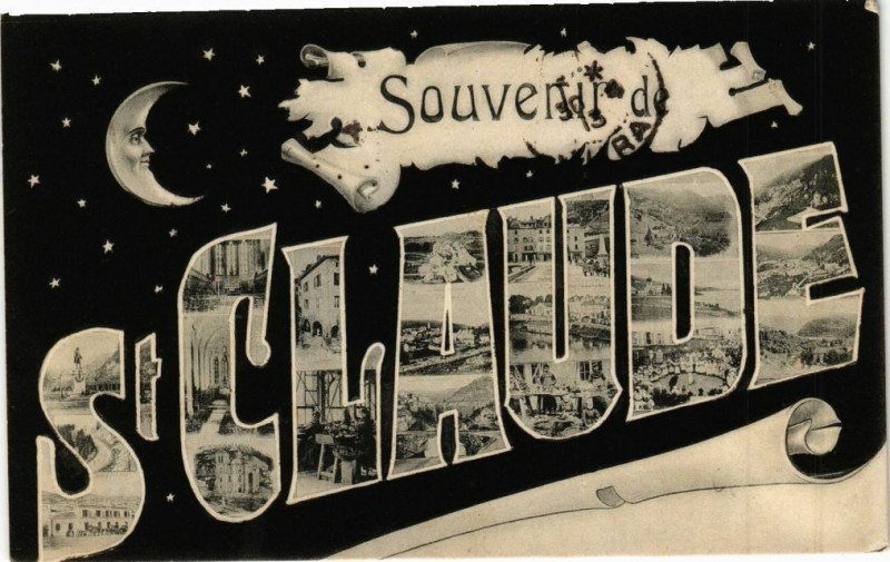 Carte postale ancienne Saint-Claude - Souvenir à Saint-Claude