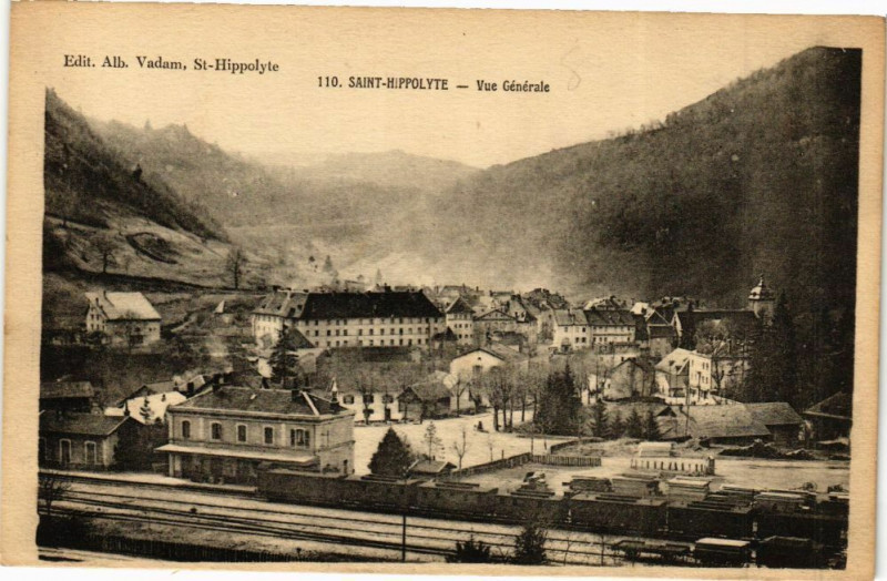 Carte postale ancienne Saint-Hippolyte - Vue générale