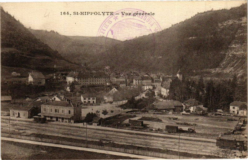 Carte postale ancienne Saint-Hippolyte - Vue générale