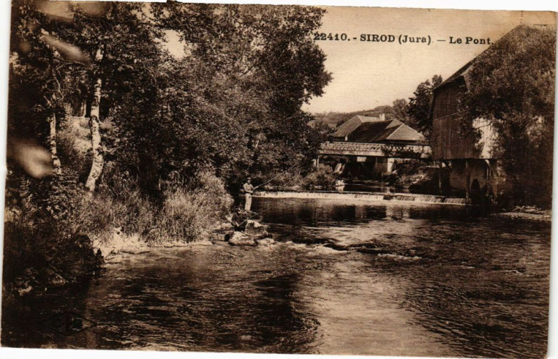 Carte postale ancienne Sirod - Le Pont à Sirod