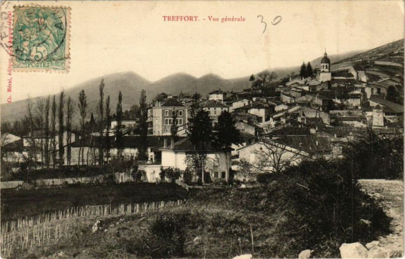 Carte postale ancienne Treffort - Vue générale