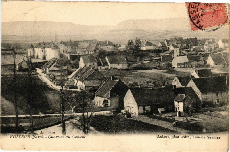 Carte postale ancienne Voiteur - Quartier au Couvant à Voiteur