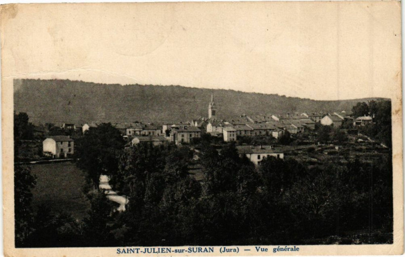 Carte postale ancienne Saint-Julien-sur-Suran - Vue générale