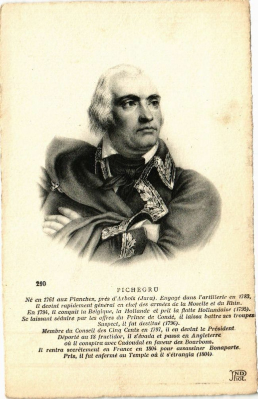 Carte postale ancienne Portrait - Pichegru