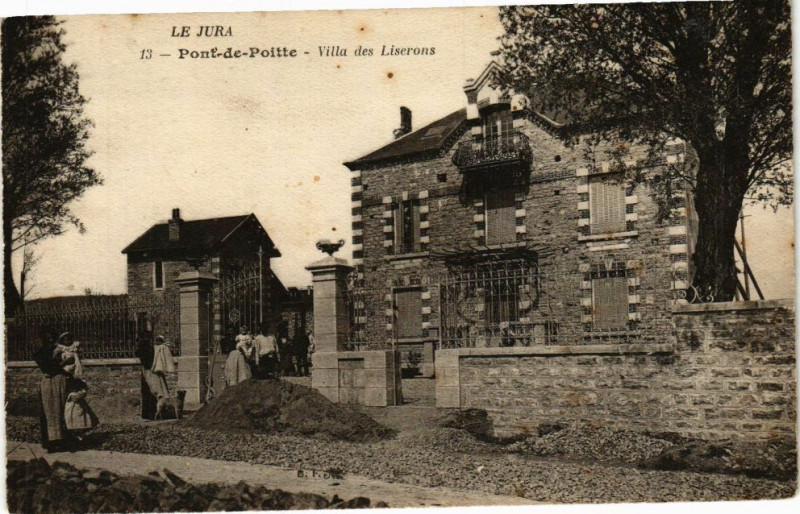 Carte postale ancienne Pont-de-Poitte - Villa des Liserons à Pont-de-Poitte