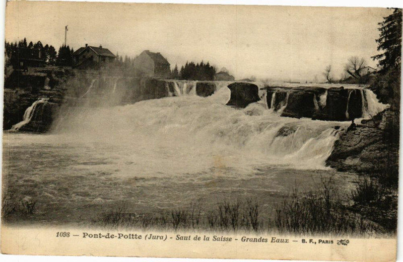Carte postale ancienne Pont-de-Poitte - Saut de la Saisse à Pont-de-Poitte