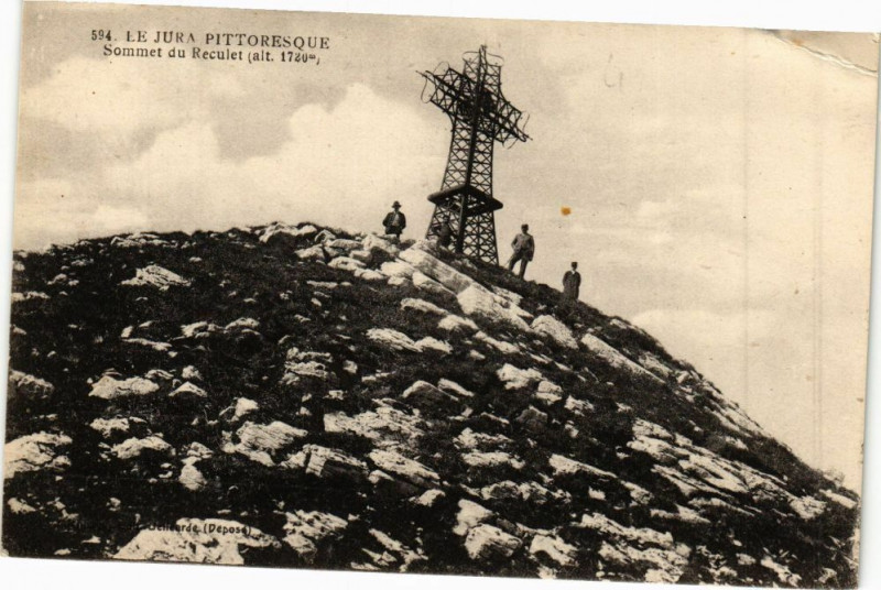 Carte postale ancienne Le Jura Pittoresque - Sommet du Reculet