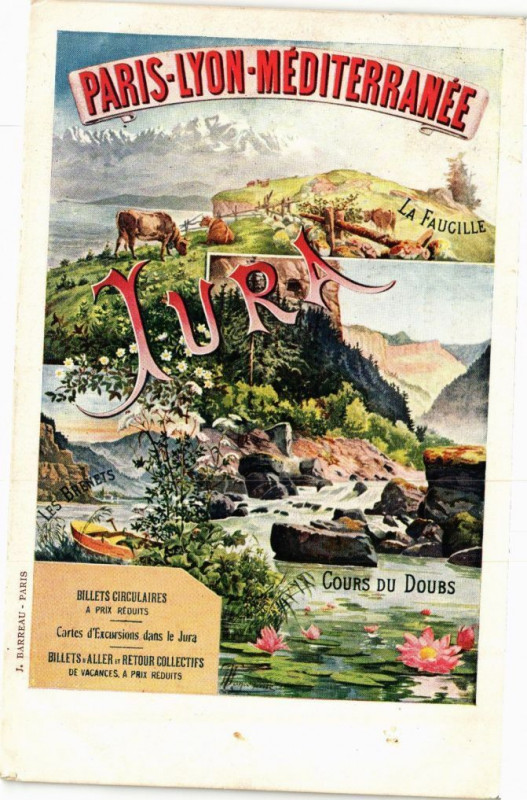 Carte postale ancienne Jura - Paris-Lyon-Mediterranée
