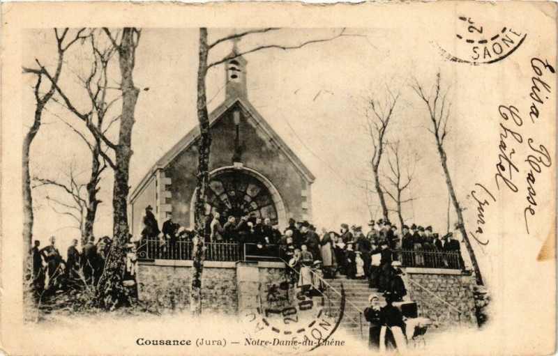 Carte postale ancienne Cousance - Notre dame du Chene à Cousance