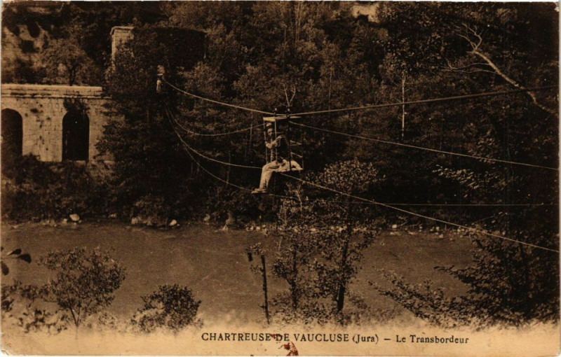 Carte postale ancienne Chartreuse De Vaucluse - Le Transbordeur à Rans