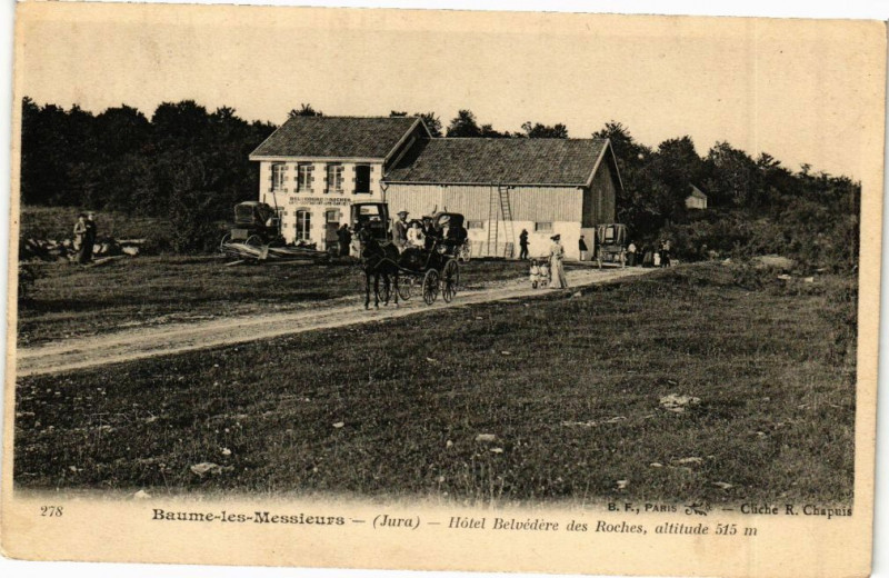 Carte postale ancienne Baime-Les-Messieurs - Hotel Belvedere des Roches