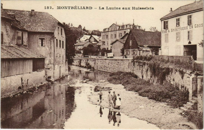 Carte postale ancienne Montbeliard La Luzine aux Huisselets France à Montbéliard