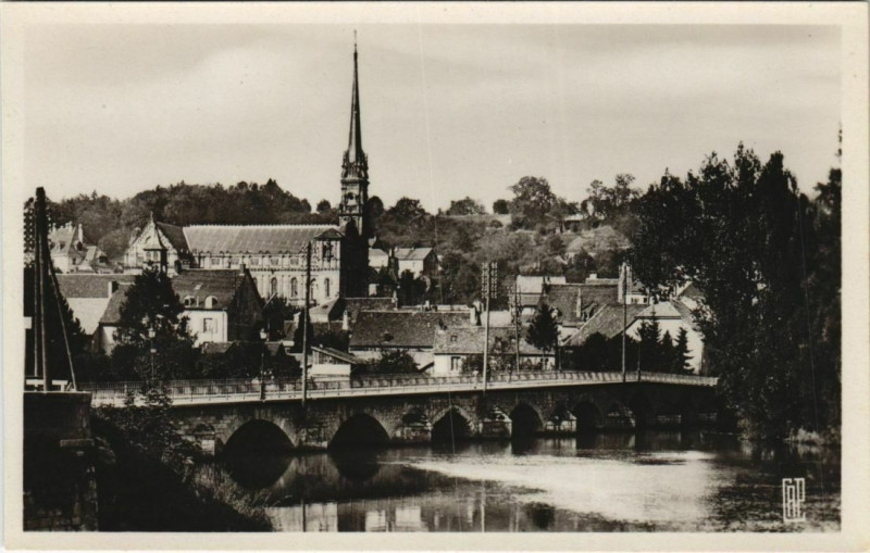 Carte postale ancienne Montbeliard Pont Armand Bermont France à Montbéliard