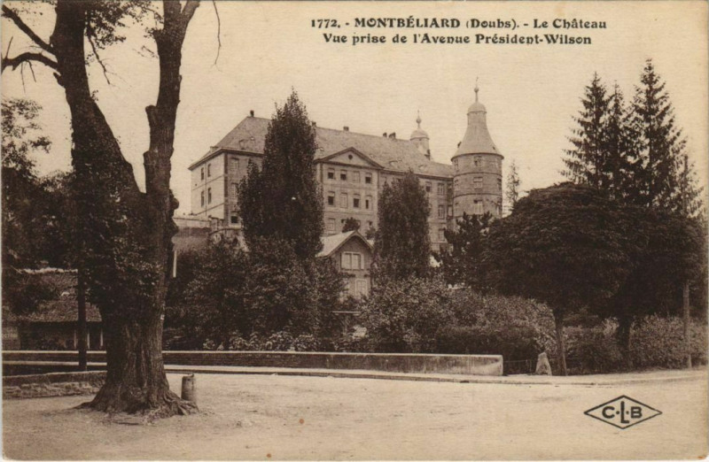 Carte postale ancienne Montbeliard Le Chateau France à Montbéliard