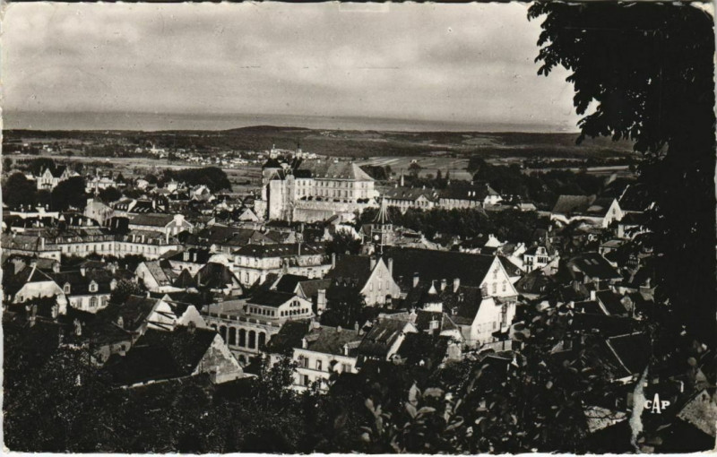 Carte postale ancienne Montbeliard vue generale vers le Chateau France à Montbéliard
