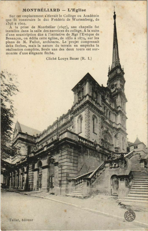 Carte postale ancienne Montbeliard Le Chateau France à Montbéliard