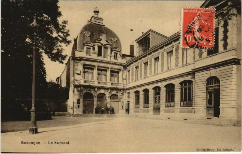 Carte postale ancienne Besancon Le Kursaal France à Besançon
