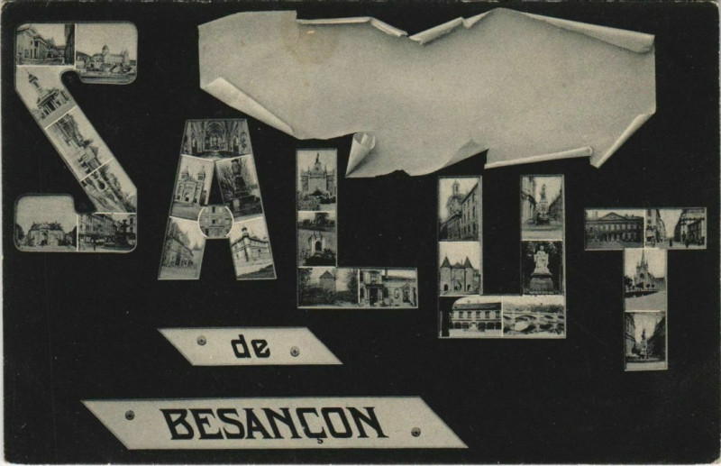 Carte postale ancienne Besancon souvenir France à Besançon