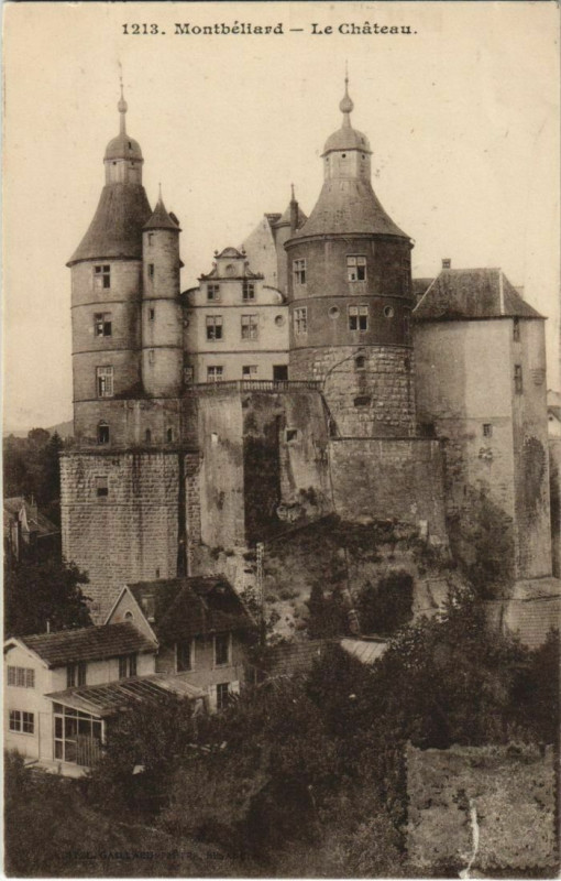 Carte postale ancienne Montbeliard Le Chateau France à Montbéliard