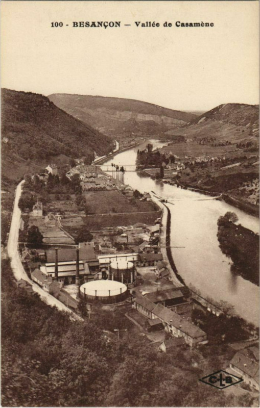 Carte postale ancienne Besancon Vallee de Casamene France à Besançon