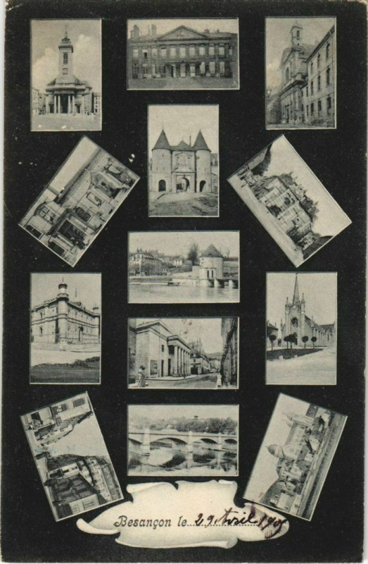 Carte postale ancienne Besancon souvenir France à Besançon