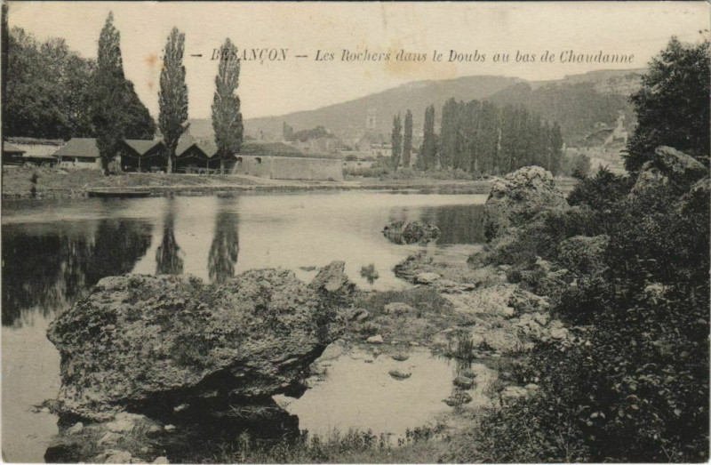 Carte postale ancienne Besancon Les Rochers dans le Doubs France à Besançon