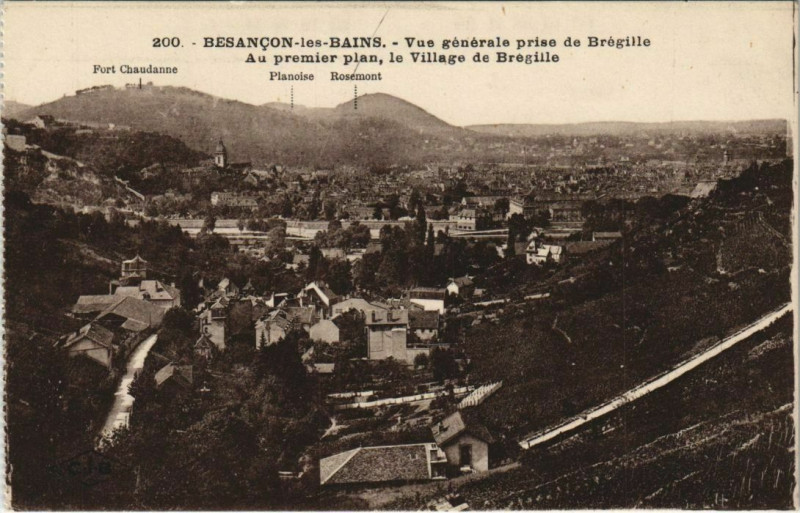 Carte postale ancienne Besancon vue generale France à Besançon