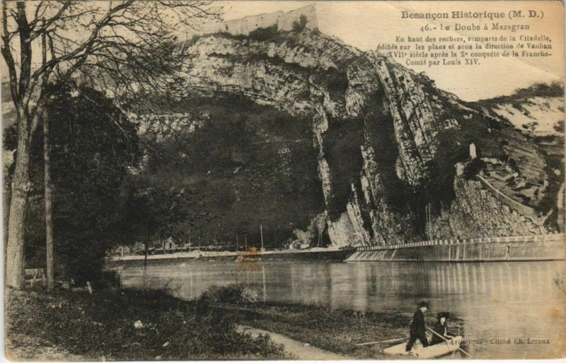 Carte postale ancienne Besancon Le Doubs a Mazagran France à Besançon