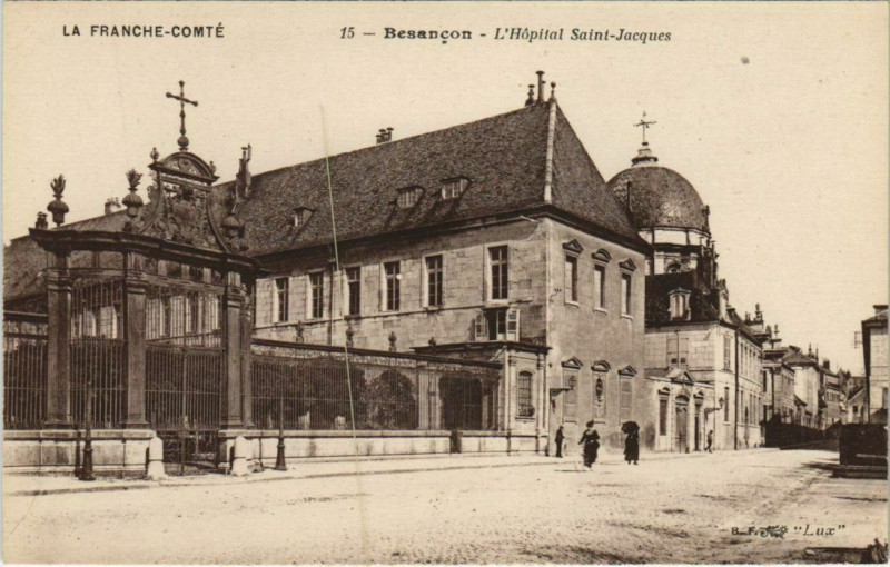 Carte postale ancienne Besancon Hopital Saint-Jacques France à Besançon