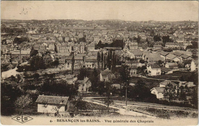 Carte postale ancienne Besancon vue generale France à Besançon