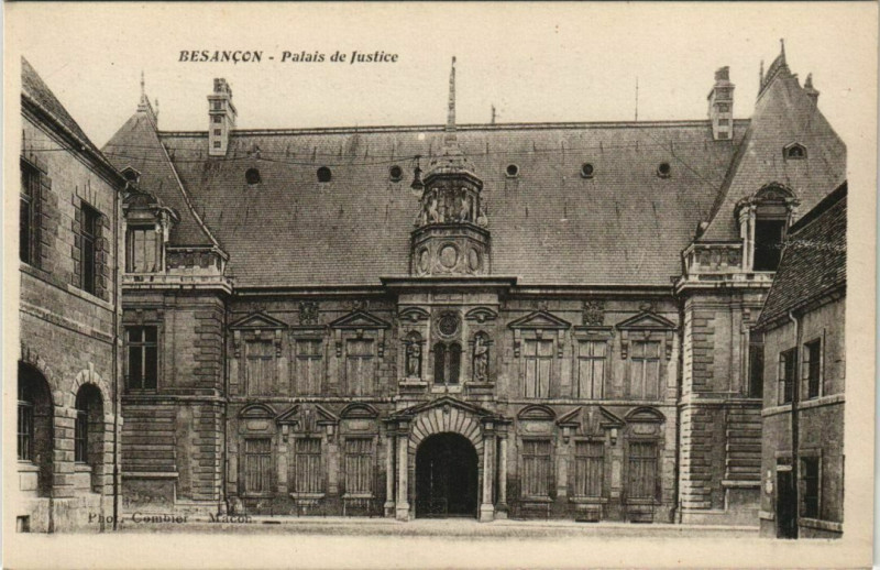 Carte postale ancienne Besancon Palais de Justice France à Besançon