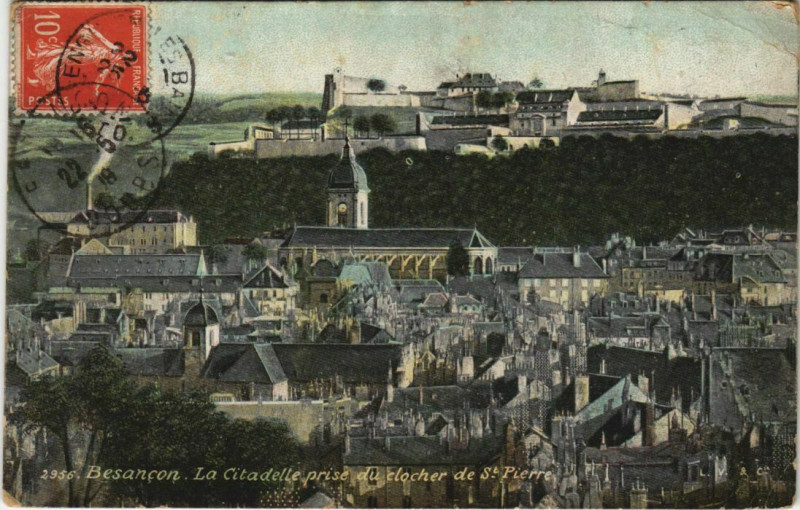 Carte postale ancienne Besancon La Citadelle France à Besançon
