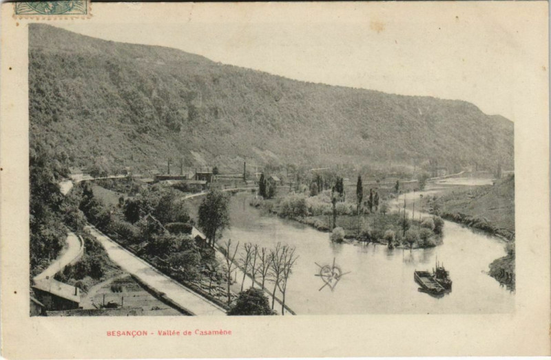 Carte postale ancienne Besancon Vallee de Casamene France à Besançon